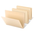 thumbnail image 3 of Office Depot® Brand 2-Ply End-Tab Folders, Letter Size, Straight-Cut Tabs, Letter Size, Manila, Box Of 100, 3 of 3