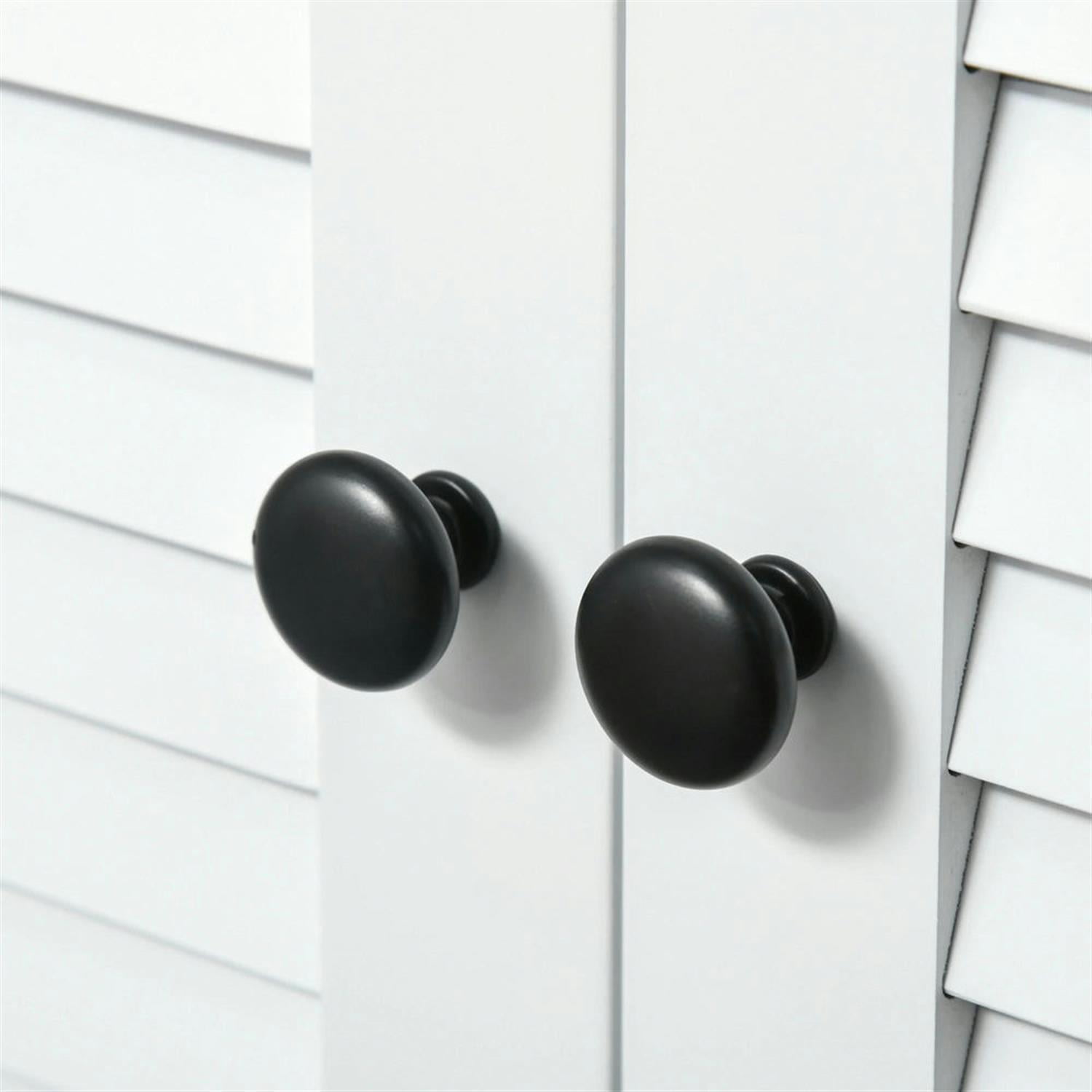 Demi Bonn 23" Bathroom Vanity with Sink Pipe Slot, Pedestal Sink 2-Door Cabinet, Under Sink Cabinet, White