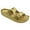 Gold, variant on Women's Double Buckle Sandals Adjustable Strap EVA Lightweight Cushioned Slides