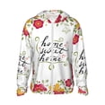 thumbnail image 2 of Lsque Home Sweet Home Floral UPF 50+ Lightweight Sun Protection Men's Women's Long Sleeve Shirt, Hoodie Performance -Large, 2 of 9