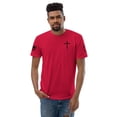 thumbnail image 2 of Great is thy Faithfulness - Men Fitted T-shirt (Red, M), 2 of 4