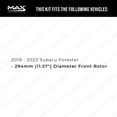thumbnail image 2 of Max Advanced Brakes - Brake Kit for 2019 2020 2021 Subaru Forester w/11.57" Frt Rotor Front and Rear Replacement Geomet Coated Disc Brake Rotors and Ceramic Brake Pads, 2 of 9