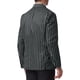 thumbnail image 3 of Blazers a rayas Lars Amadeus para hombres, chaqueta deportiva de solapa de pico, abrigo de negocios de doble botonadura, traje a rayas 2XL blanco oscuro, 3 of 6