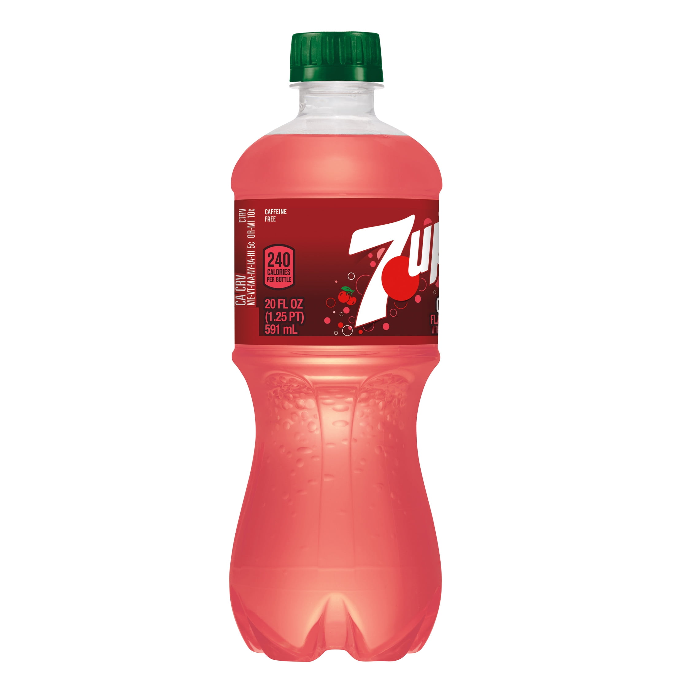 7UP Caffeine Free Cherry Soda Pop, 20 fl oz, Bottle - Walmart.com