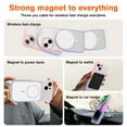 thumbnail image 7 of Allytechgroup iPhone 14 Case with Screen Protector, Compatible with Magsafe Transparent Matte Back Cover Anti-Scratch Drop Protective Phone Case for Apple iPhone 14, Lightpurple, 7 of 7