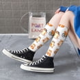 thumbnail image 5 of Daiia Sports Socks Kawaii Shiba Dog Printed Novelty Crew Socks for Men Women Knee High Socks Cotton Socks Soft & Breathable Support Unisex Socks, 5 of 9