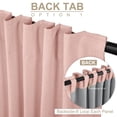 thumbnail image 3 of Cortinas 100% opacas de lino, 50 x 210 cm, color rosa rubor, 2 paneles, 3 of 7