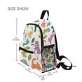 thumbnail image 3 of FORMRS School Backpack with Front Zippered Pocket 12" Student Travel Daypack, Cartoon Dinosaur Pattern, 3 of 6