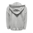 thumbnail image 3 of Xijirk Women Solid Zip Up Hooded Knit Sweater Long Sleeve Drawstring Pocket Loose Casual Cardigan Grey,S, 3 of 5