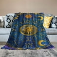 thumbnail image 2 of Orinice Zodiac Wheel Zodiac Signs Stars Warm Lightweight Blanket Soft Fleece Blankets Throw Blanket Living Rooms Sofa Decor Cow Gifts All Seasons Plush Blankets 60x80in, 2 of 6