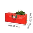 thumbnail image 3 of CuiLiyq Christmas Tree Storage Bag, Plastic Waterproof Large Christmas Tree Storage, Christmas Storage Bags for Artificial Holiday Xmas Disassembled Trees (Red, 41" x 14.2" x 6.3"), 3 of 8