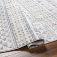 thumbnail image 4 of Mark&Day Washable Area Rugs, 2x7 Wamego Global Light Gray Runner Area Rug (2'7" x 7'3"), 4 of 5
