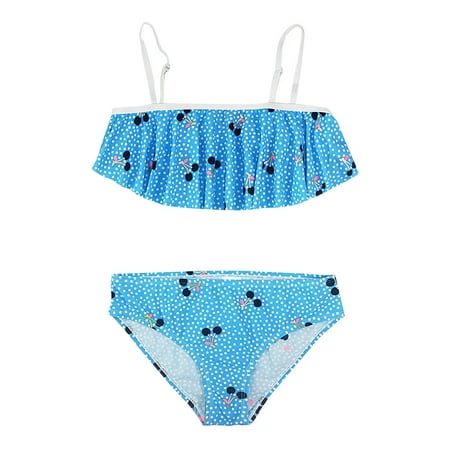 

Girls Fruit Printed Swimsuit Summer Suspender Shorts Pleated Suit 2PCS Kids Baby Beachwear Seaside Bathing Suits