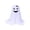 Blue, variant on HHJZPR 23.62×9.84in Standing Fabric Ghost Floor Decor Kit, Interchangeable Face White Floating Ghost Ornament, Complete Assembly Seasonal Porch Indoor Covered Outdoor Decor for Halloween
