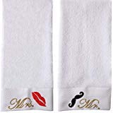 NUOMIZI Luxury Bathroom Large Hand Towels 100% Cotton Mrs and Mr Bath Sheet with Maximum Softness and Absorbenc