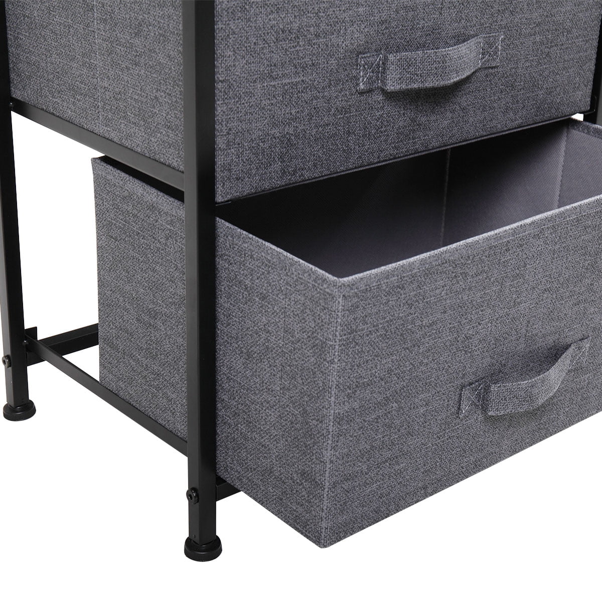 Lowestbest Drawer Dresser Organizer with 2 Drawers, Fabric Dresser Tower for Bedroom, Black Lowestbest Drawer Dresser Organizer with 2 Drawers, Fabric Dresser Tower for Bedroom, Black