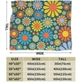 thumbnail image 3 of Yibo Boho Paisley Flowers Blanket Flannel Soft and Comfortable Anti-static Bed Sofa Blanket, 3 of 9
