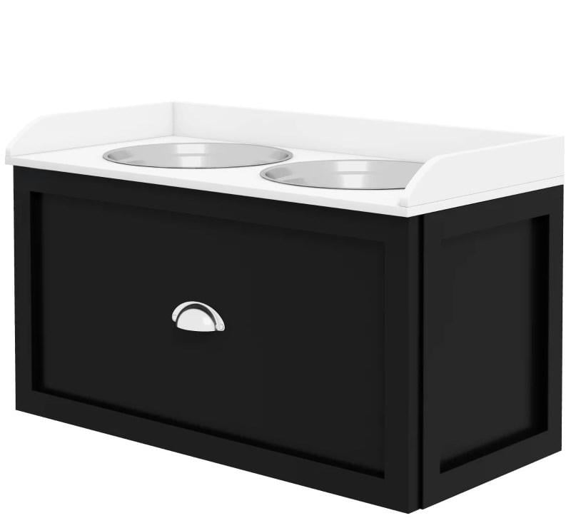 Pet Dish Bowl Set with Storage,Pet Feeding Station,for Large Sized Dogs