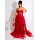 thumbnail image 1 of Vestido de noche sexy con top de tubo de malla de encaje de talla grande para otoño e invierno, 1 of 4