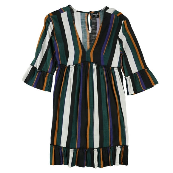 Hurley Womens Bell Sleeve A-line Dress mulsp XS