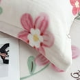 thumbnail image 6 of EazyTech Winter Velvet Floral Pillowcase 16x24 inch Soft Warm Thickened Pillow Cover Breathable Washable for Comfortable Sleep Pink, 6 of 6
