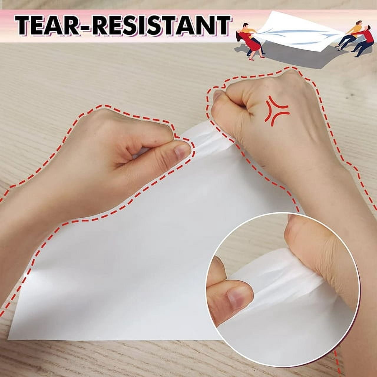 Bulk Koala Inkjet Waterproof Paper 11x17, 150 Sheets Matte White Printable Vinyl Printer, Synthetic Paper, Quick Drying, Non-Tearable Multipurpose Paper