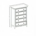 thumbnail image 6 of Beige 44.3 in. H Accent Cabinet with 5 Drawers, 6 of 12