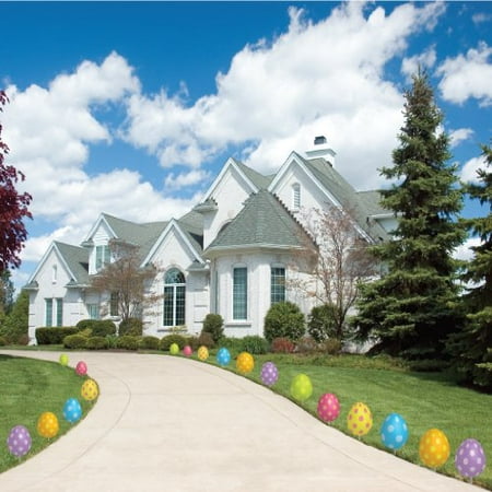 Easter Egg Pathway Markers - FLAT Easter Yard Decorations ...