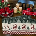 thumbnail image 4 of Christmas Placemats, 12x18inch Christmas Placemats Set of 4, Christmas Linen Table Mats Washable, Winter Xmas Holiday Plate Mats for Lndoor Kitchen and Dining Table (Pixel), 4 of 6