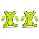 thumbnail image 1 of 2 Piezas Chaleco Reflector - Chaleco de Bicicleta de Alta Visibilidad Con Ajustable Y 8 Reflectores para Correr, 1 of 5