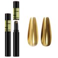 thumbnail image 1 of Light-Changing Holographic Nail Powder Pen - Portable Chrome Effect Manicure Tool for Home & Salon Use, 0.6g Solid Powder Magic Pen with Multiple Color Options (MCB-01, MCB-02, MCB-03, MCB-07,, 1 of 6