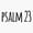 1pcs, variant on Psalm 23 Sticker