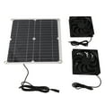 thumbnail image 3 of 12W 12V Solar Panel Powered Fan Efficient Energy Conversion Solar Panel Dual Fan Kit, 3 of 5
