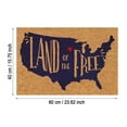 thumbnail image 6 of Patriotic Door Mat Memorial Day Decorations Doormat Outdoor Land of The Free Porch Mats for Front Door Outside Welcome Mat Funny Prime for Independence Day House Porch Front Door Decoration 16x24In, 6 of 7