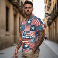 thumbnail image 3 of Aplkyhs Funny Couple Golf Shirts America 1776 Patriotic Couple Golf Matching Outfits Quarter Zip Mens Hawaiian Shirt Suitable for Outdoor Sports Breathable Fabric Quick Dry, 3 of 6