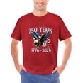 thumbnail image 3 of LAOLIUSN 250th Anniversary “250 Years” 1776-2026 Patriotic Eagle American Flag Graphic T-Shirt, 100% Cotton, Unisex S-4XL, 3 of 5