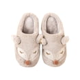 thumbnail image 1 of Jumpingount Zapatillas de felpa Otoño Invierno suela gruesa cálido lindo dibujos animados encantador casa dormitorio pareja zapatos para mujer hombre Accesorios de calzado Gris claro Jumpingount AP013043-03, 1 of 6