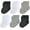 Black White Light Grey 6 Pack, variant on Baby Socks Unisex-Baby Seamless Turn Cuff Socks Cotton Rich Booties Socks 6 Pairs Pack Newborn Infant Toddlers