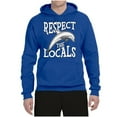 thumbnail image 2 of Wild Bobby Respect The Locals Save Our Oceans Dolphin Animal Lover Unisex Graphic Hoodie Sweatshirt, Royal, 3X-Large, 2 of 6