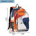 thumbnail image 2 of FORMRS School Backpack 17" Student Travel Bag with Laptop Compartment, Blue Abstract Wavy, 2 of 7