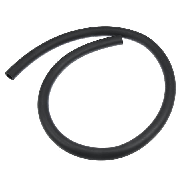 1m 3.28 Pies 13mm 0.51" Coche Flexible Recto Calentador Manguera Goma Negro