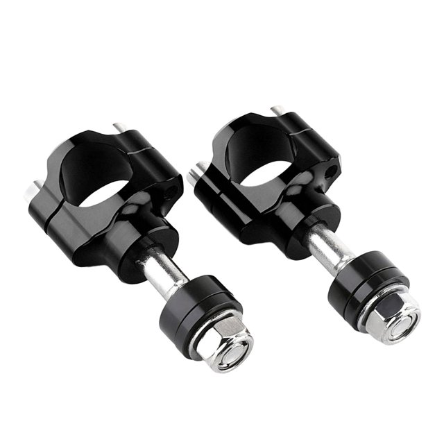 de manilr de motocicleta Universal, abrazadera de montaje de barra, adaptador de aluminio de barra de manilr de 28mm 1 1/8 pulgadas Negro M10 Soledad Elevadores de manillar