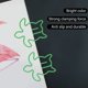 thumbnail image 4 of Clips de papel elegantes, 100 clips de papel pequeños, sujeción fuerte, ampliamente utilizados para la escuela (tortuga marina) lo ayudan a organizar archivos y cuadernos, 4 of 5
