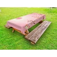 thumbnail image 1 of Asian Outdoor Tablecloth, Cherry Blossom Tree with Sun Scenery on Backside Spring Days Butterfly Nature Print, Decorative Washable Fabric Picnic Table Cloth, 58 X 84 Inches,Pink Yellow, by Ambesonne, 1 of 2
