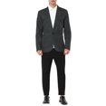 thumbnail image 2 of MODA NOVA Big & Tall Men's Notched Lapel One Button Dress Business Blazer Dark Gray 2XLT, 2 of 4