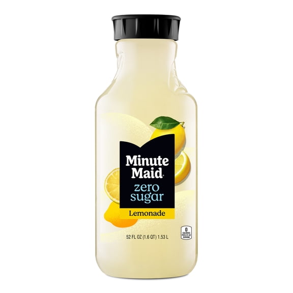 Minute Maid Zero Sugar Lemonade Bottle, 52 fl oz
