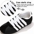 thumbnail image 4 of Knivor Slip On Casual Sneakers for Women Elastic Crisscross Strap Low Top Fashion Sneakers Non Slip Flat Lightweight Retro Walking Casual Shoes, 4 of 9