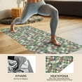 thumbnail image 4 of Colorful Checkered Cow Pattern Hot Yoga Mat Towel Non Slip for Hot Yoga - Quick-Drying Yoga Mat Cover with 4 Corner Pockets with Travel Bag - Hot Yoga Towel Non Slip 74"x26", 4 of 6