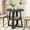 Black, variant on Small Round Dining Table for 2-4, Farmhouse Kitchen Table with Open Shelf, Circle Table for Space Saving, Living Room, Dining Room, Walnut