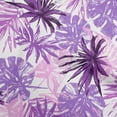thumbnail image 1 of oneOone Rayon Purple Fabric Leaves Craft Projects Decor Fabric Printed By The Yard 56 Inch Wide, 1 of 4